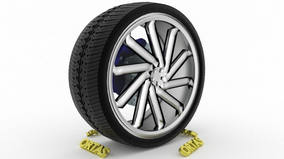 ORTAS CAR WHEEL RIM 136-137-138-139-140 GAME READY WHEEL 3D Model Collection_7