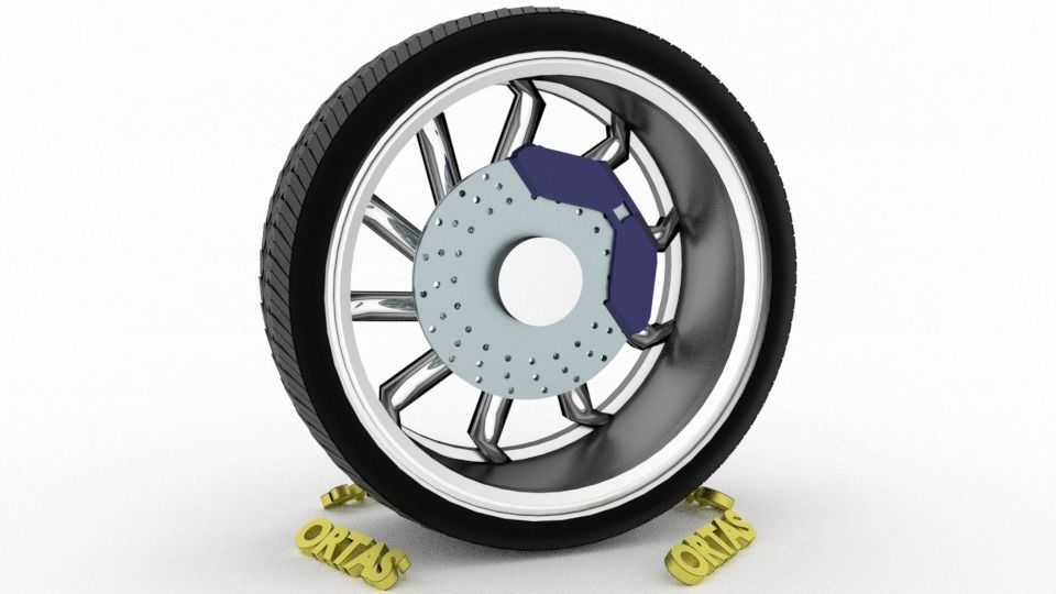 ORTAS CAR WHEEL RIM 136-137-138-139-140 GAME READY WHEEL 3D Model Collection_14