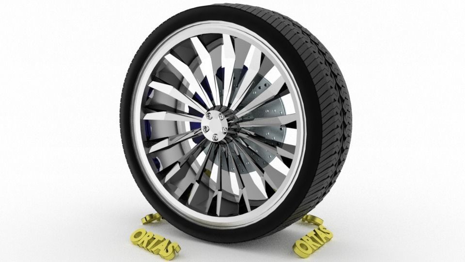 ORTAS CAR WHEEL RIM 136-137-138-139-140 GAME READY WHEEL 3D Model Collection_51
