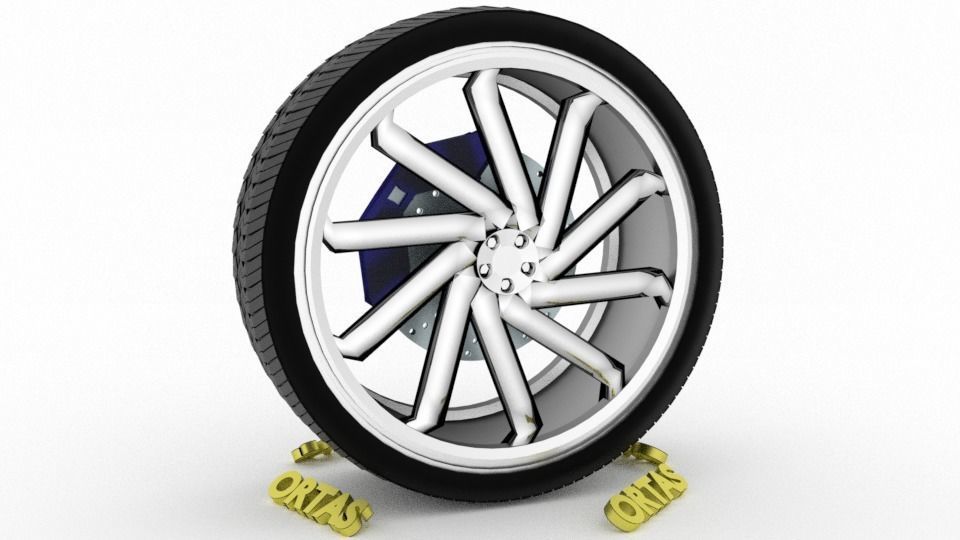ORTAS CAR WHEEL RIM 136-137-138-139-140 GAME READY WHEEL 3D Model Collection_9