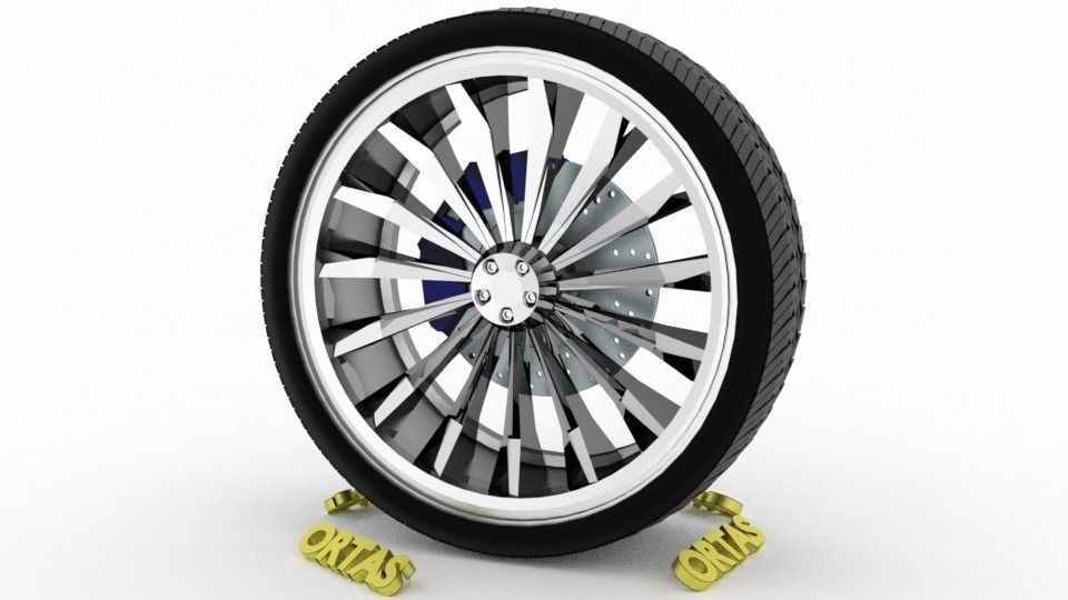 ORTAS CAR WHEEL RIM 136-137-138-139-140 GAME READY WHEEL 3D Model Collection_50