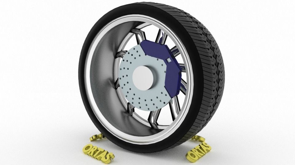 ORTAS CAR WHEEL RIM 136-137-138-139-140 GAME READY WHEEL 3D Model Collection_15