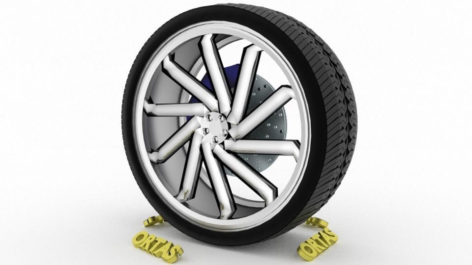 ORTAS CAR WHEEL RIM 136-137-138-139-140 GAME READY WHEEL 3D Model Collection_11