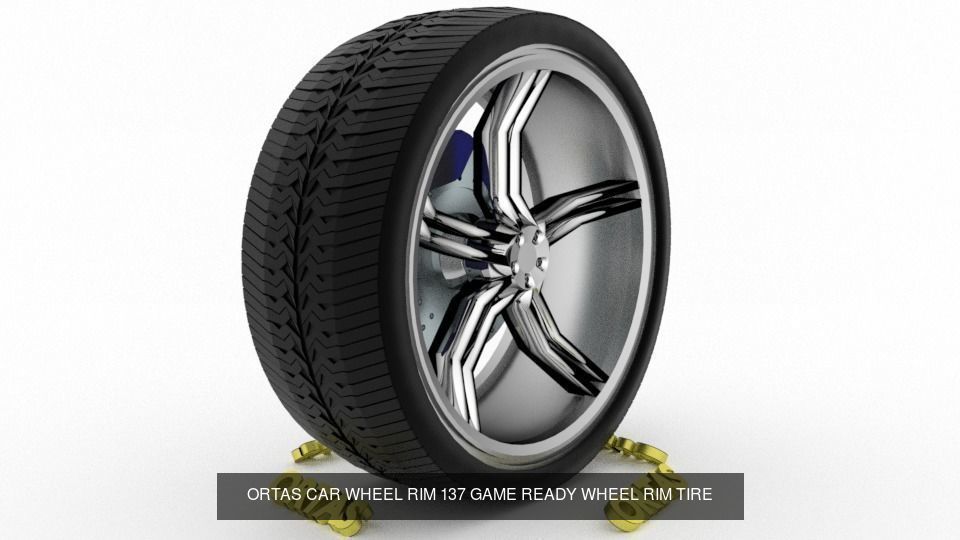 ORTAS CAR WHEEL RIM 136-137-138-139-140 GAME READY WHEEL 3D Model Collection_4