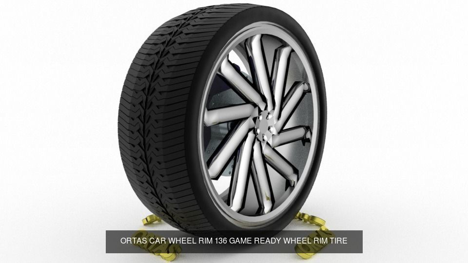 ORTAS CAR WHEEL RIM 136-137-138-139-140 GAME READY WHEEL 3D Model Collection_5