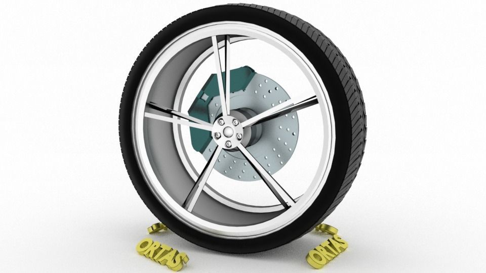 ORTAS CAR WHEEL RIM 136-137-138-139-140 GAME READY WHEEL 3D Model Collection_30