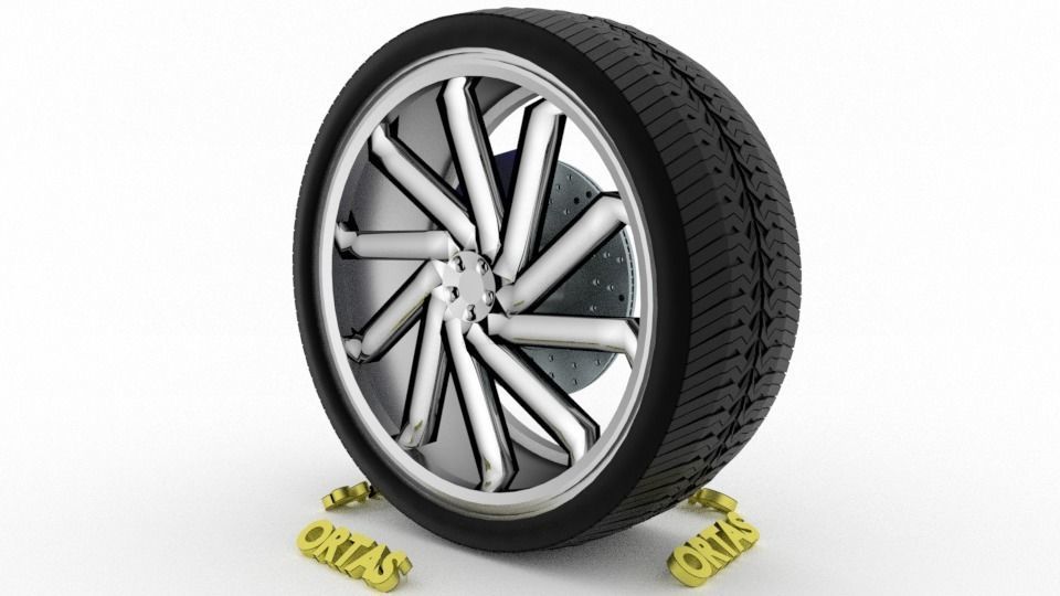 ORTAS CAR WHEEL RIM 136-137-138-139-140 GAME READY WHEEL 3D Model Collection_12