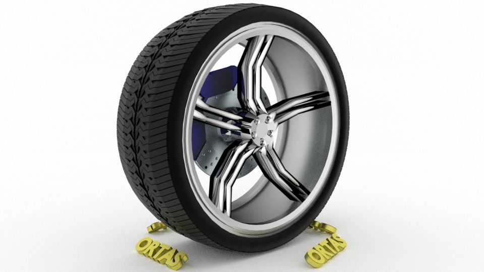 ORTAS CAR WHEEL RIM 136-137-138-139-140 GAME READY WHEEL 3D Model Collection_17