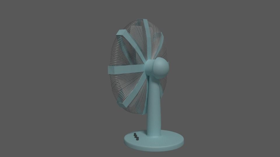 Simple Fan Free 3D model_1