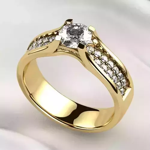 5mm Gemstone Gold Ring