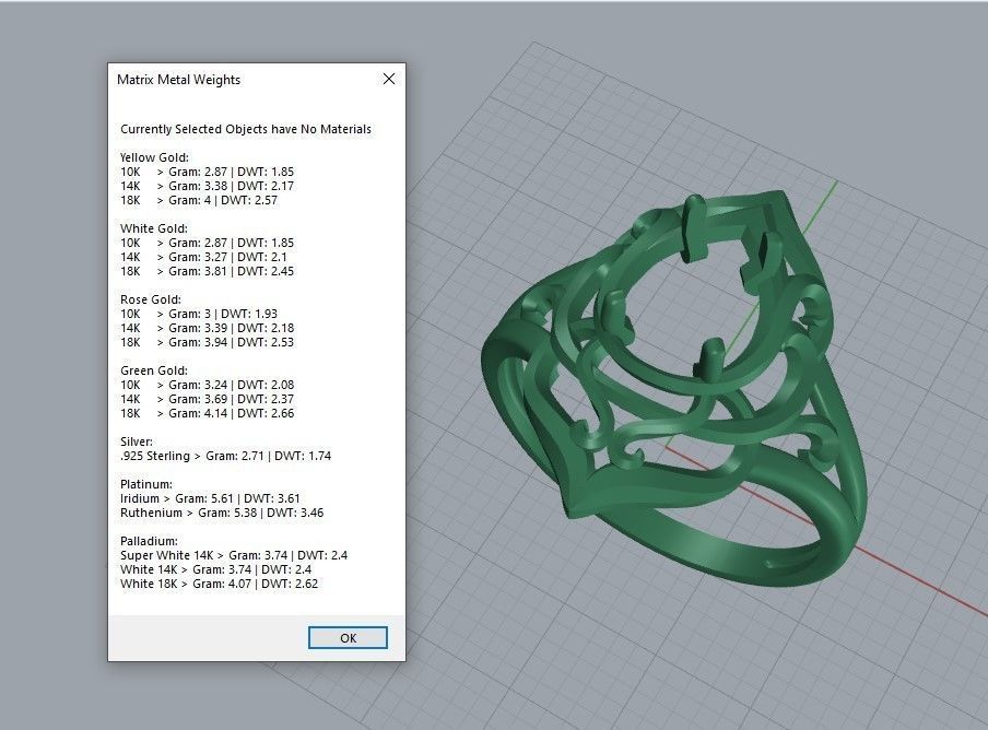 Women ring  pear cut gem 3dm stl  3D print model_7