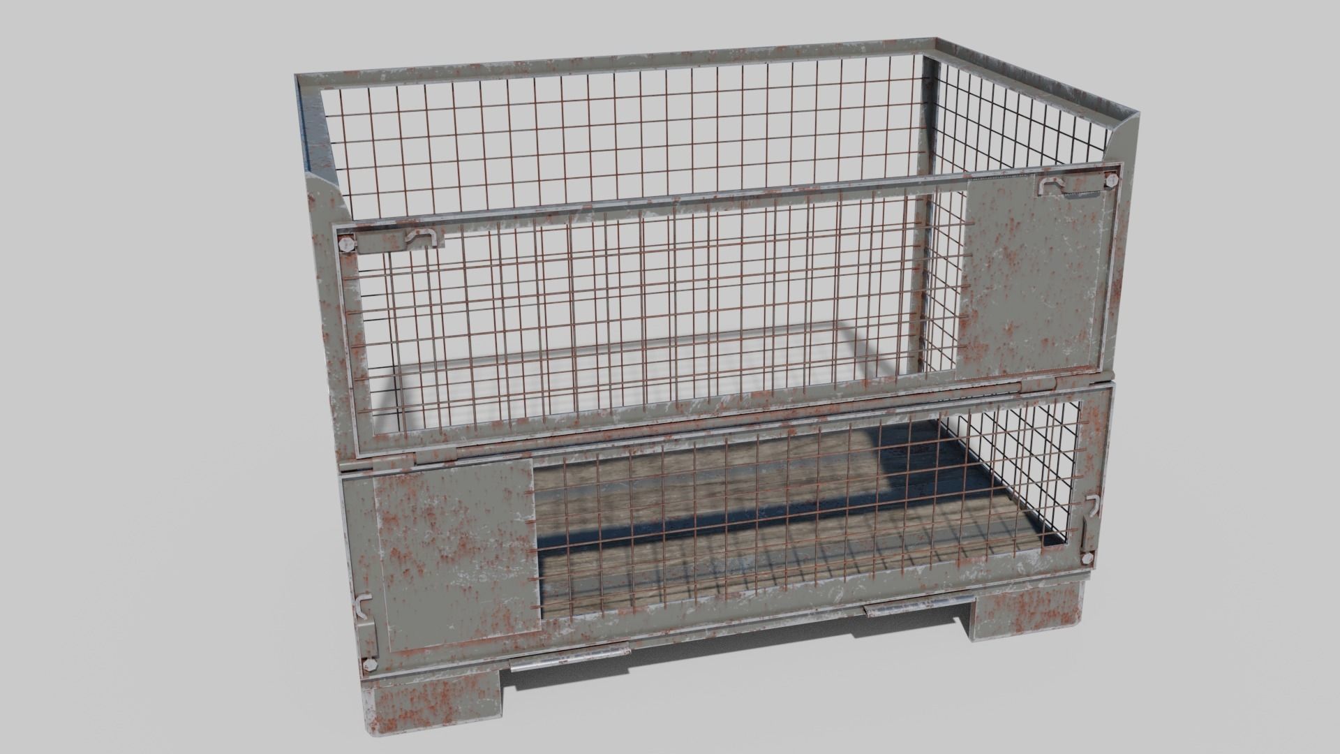 Box Pallet Low-poly 3D model_3
