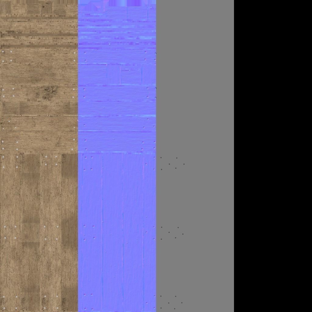 Wooden Pallet Low-poly 3D model_1