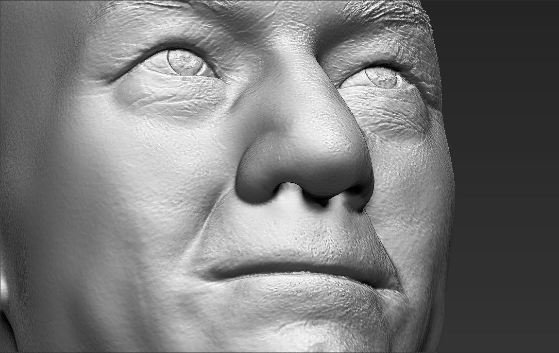 Professor X Charles Xavier bust 3D printing ready stl obj  3D print model_22