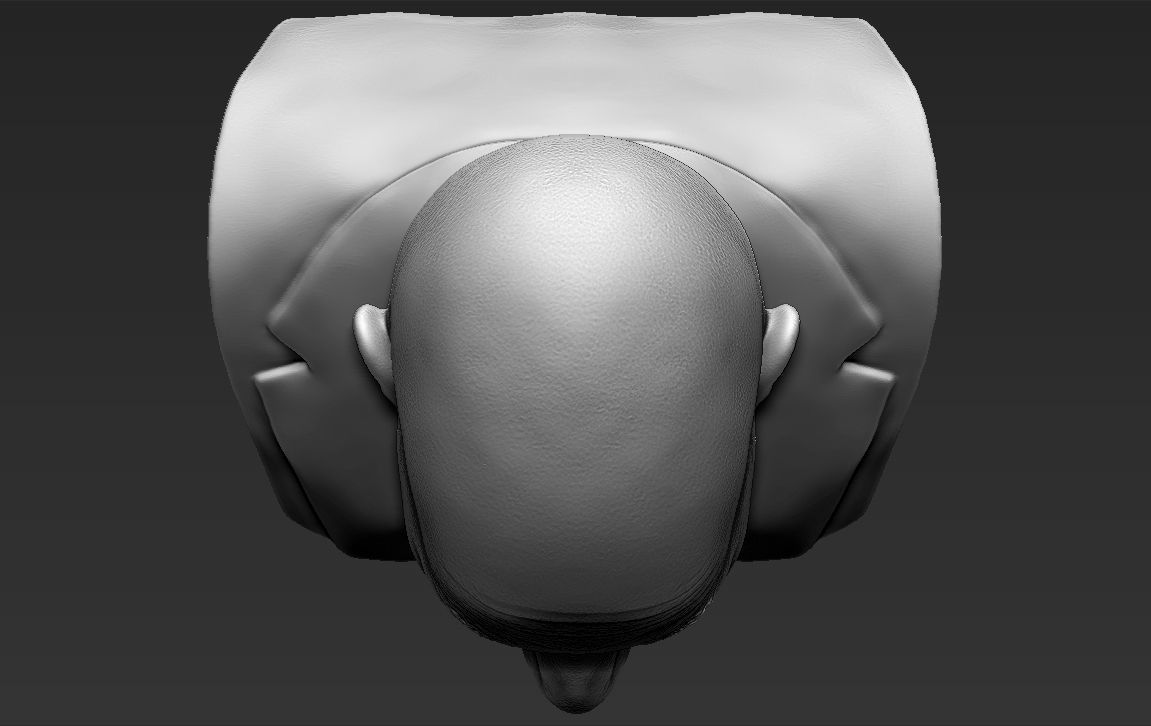 Professor X Charles Xavier bust 3D printing ready stl obj  3D print model_18