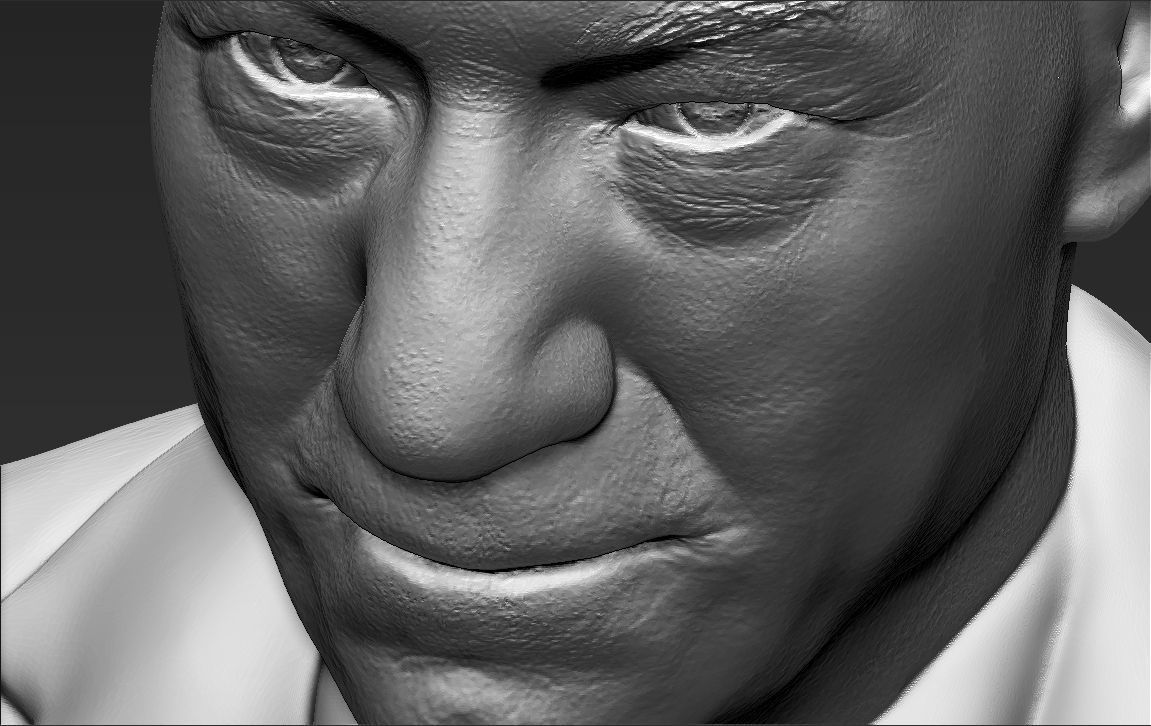 Professor X Charles Xavier bust 3D printing ready stl obj  3D print model_25