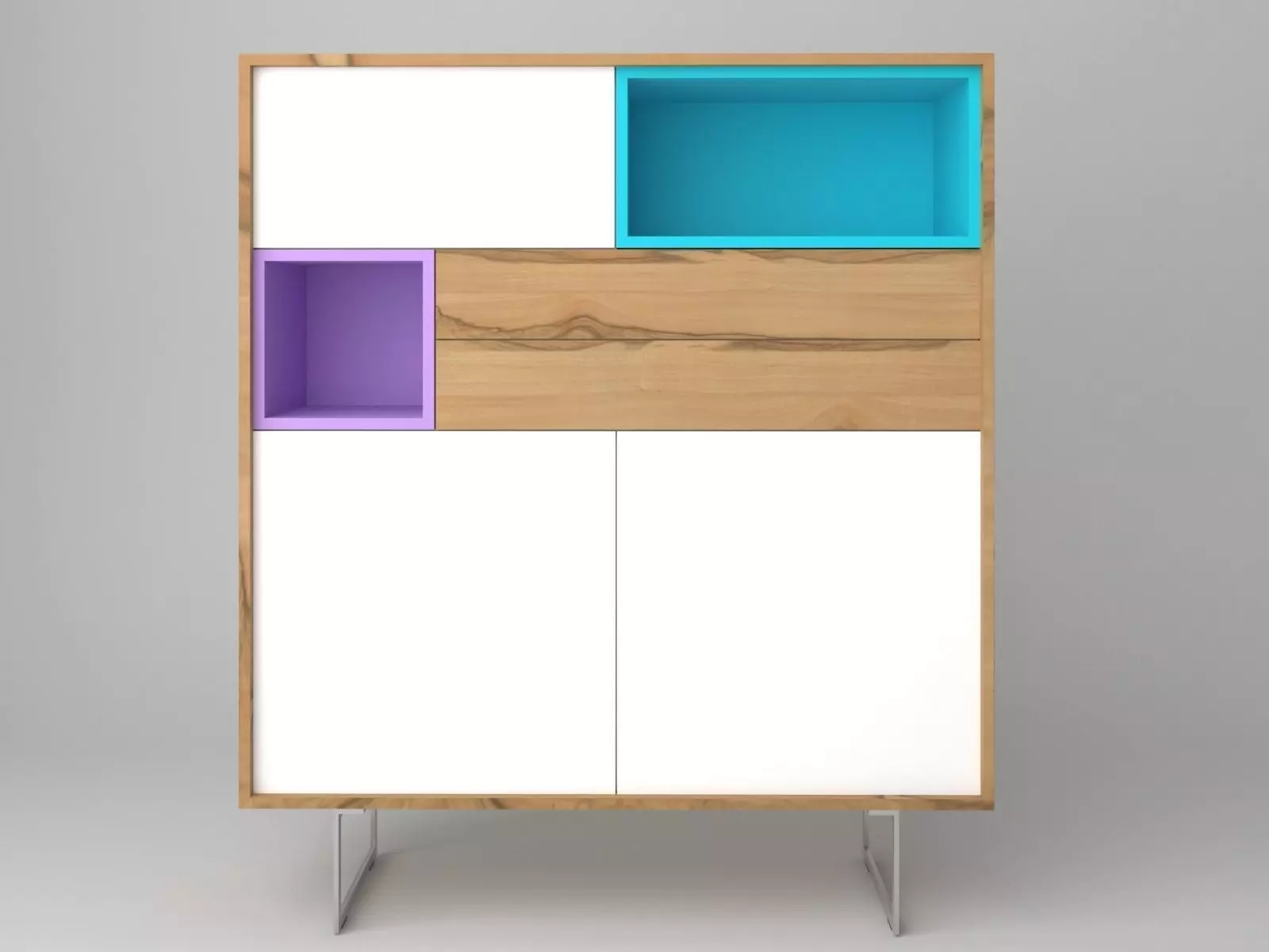 MODERN MINIMAL CABINET 3D model_0