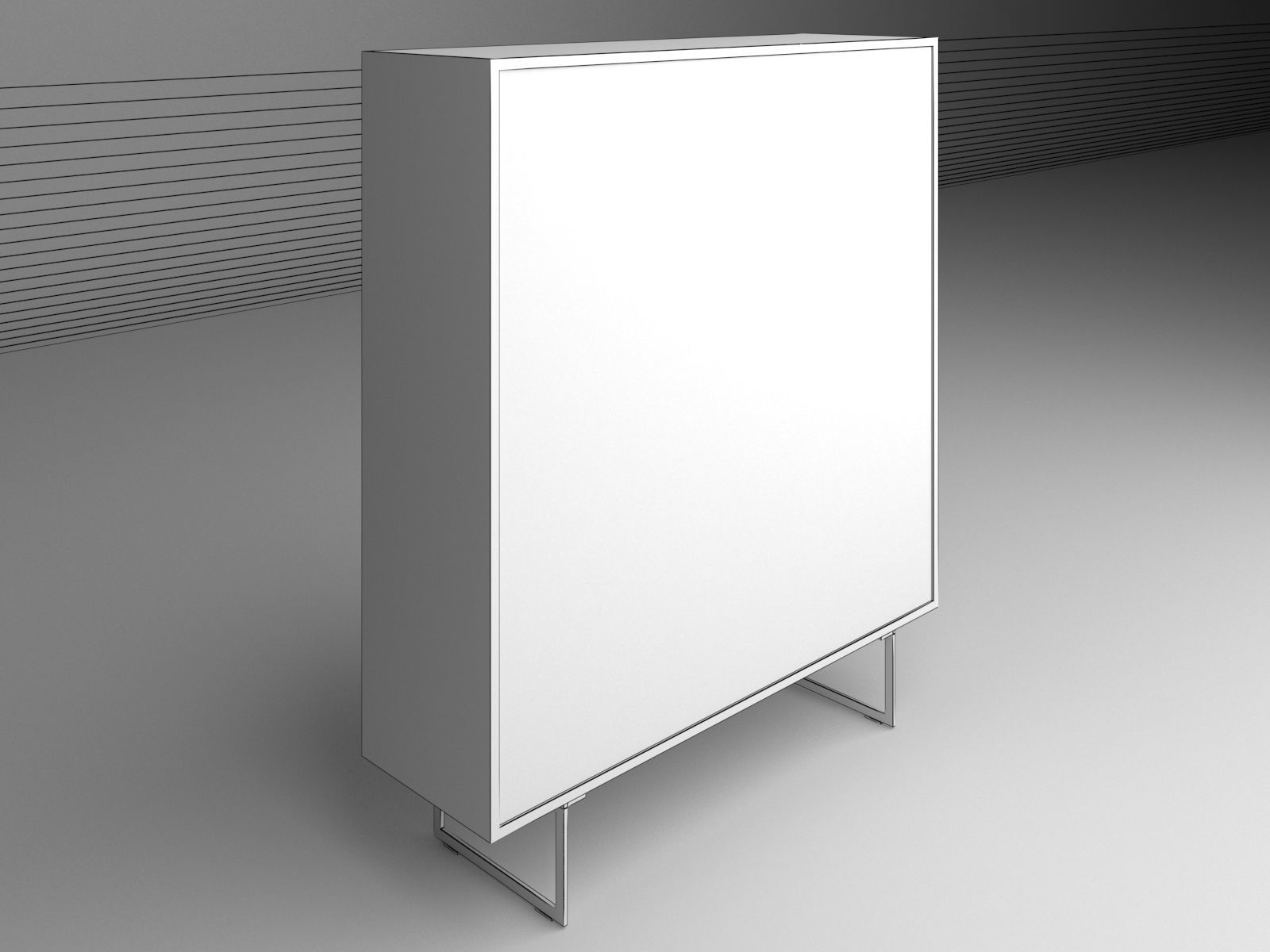 MODERN MINIMAL CABINET 3D model_11