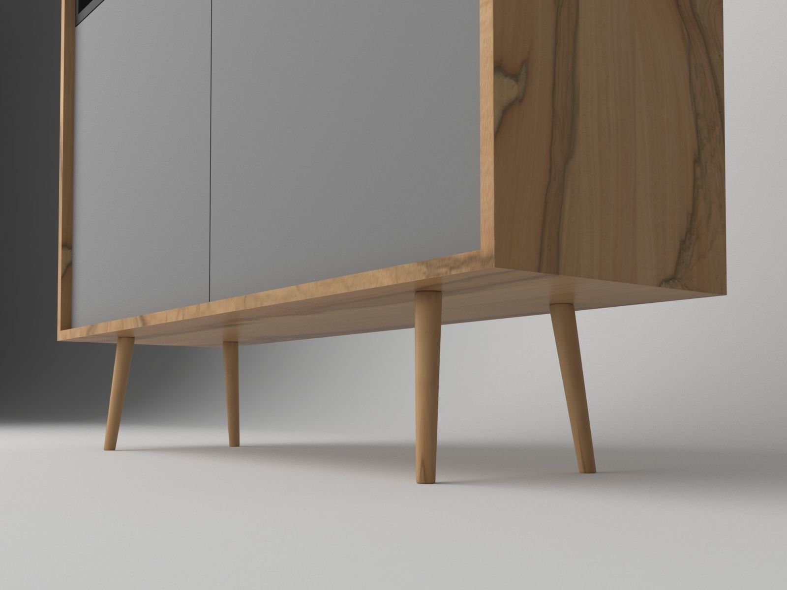 MODERN MINIMAL CABINET 3D model_4