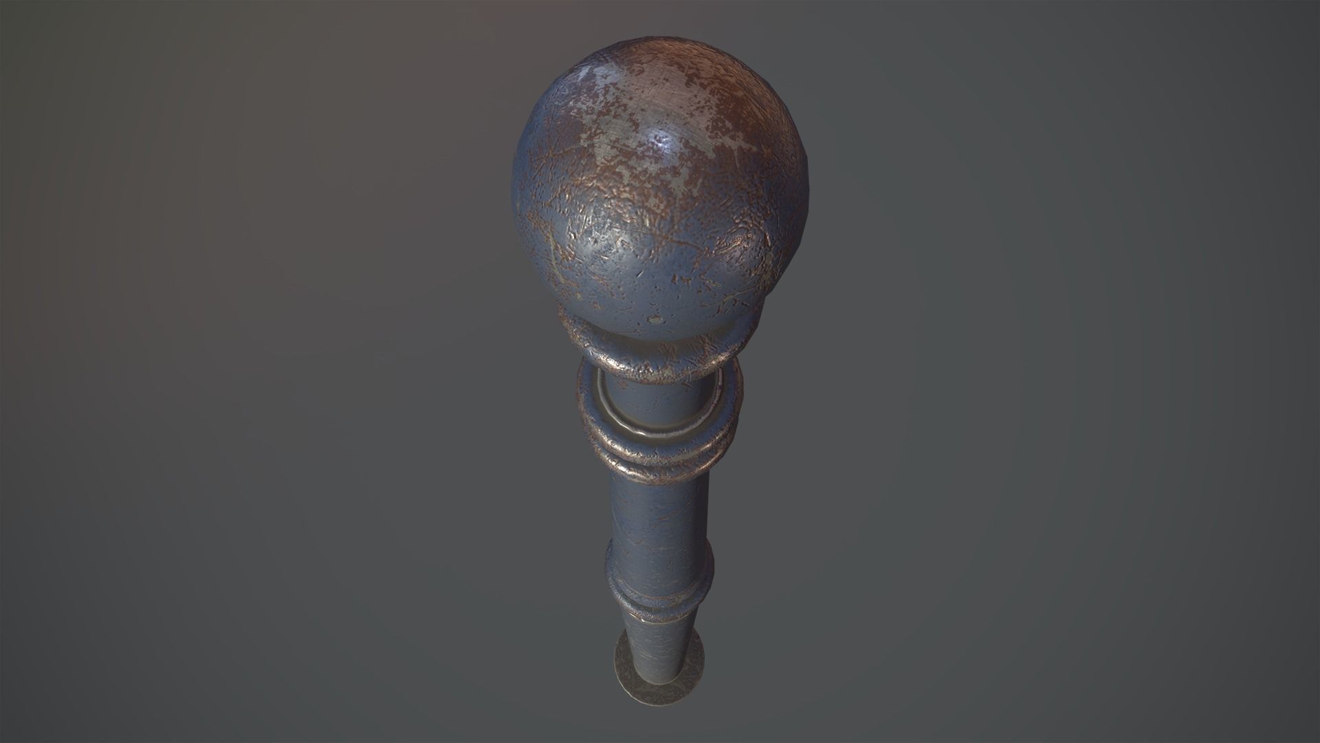 Barrier Bollard Pack 1 v3 Five Color Options Low-poly 3D model_10