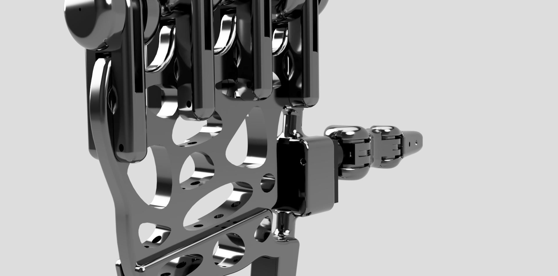 robot hand - bionic hand prosthesis prototype 3D print model_9