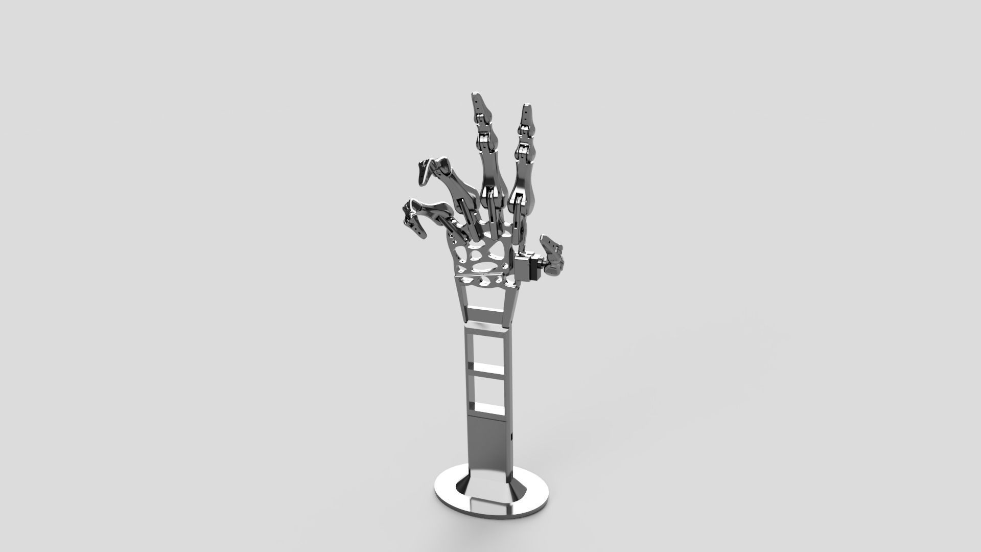 robot hand - bionic hand prosthesis prototype 3D print model_2