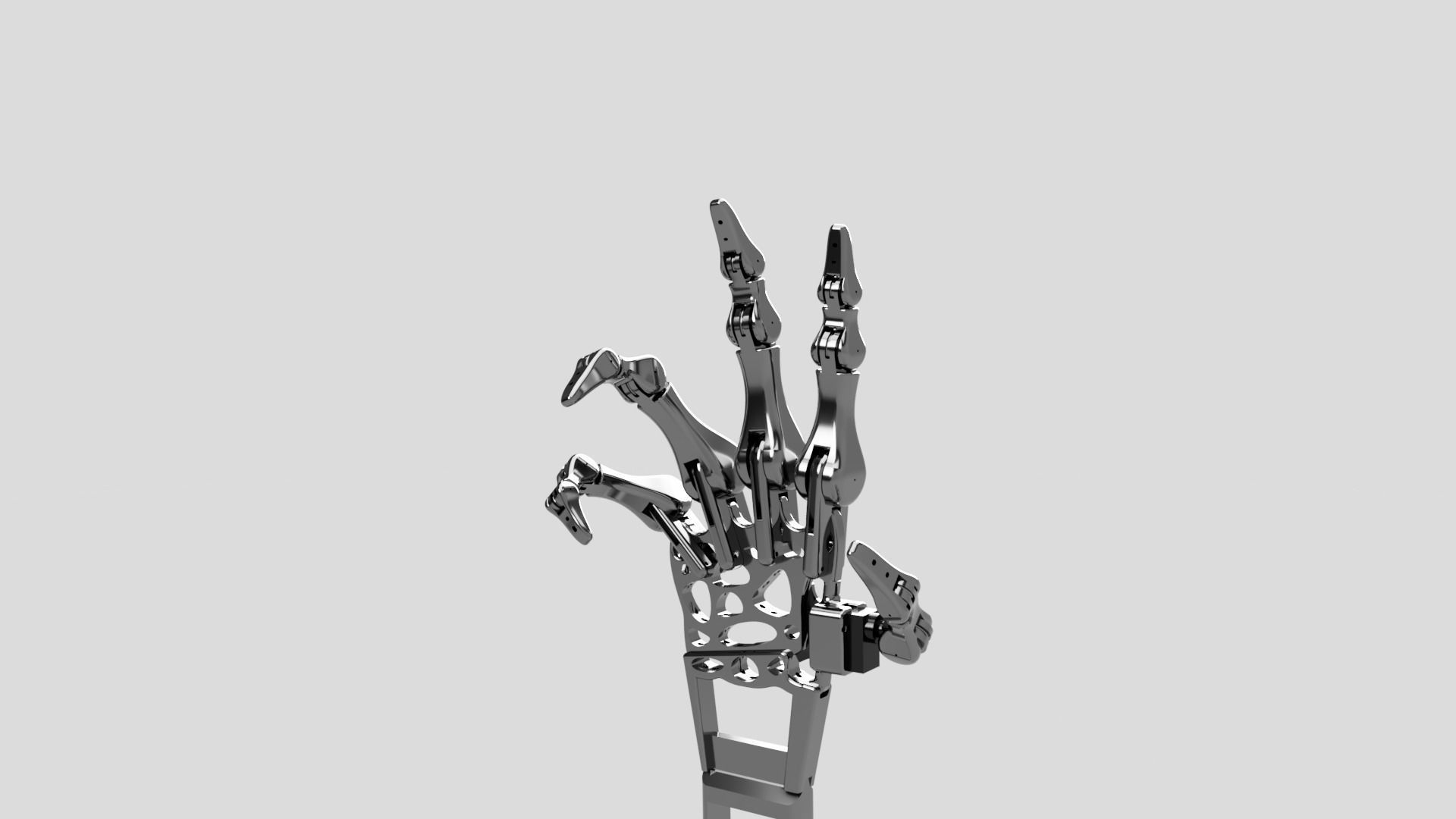 robot hand - bionic hand prosthesis prototype 3D print model_3