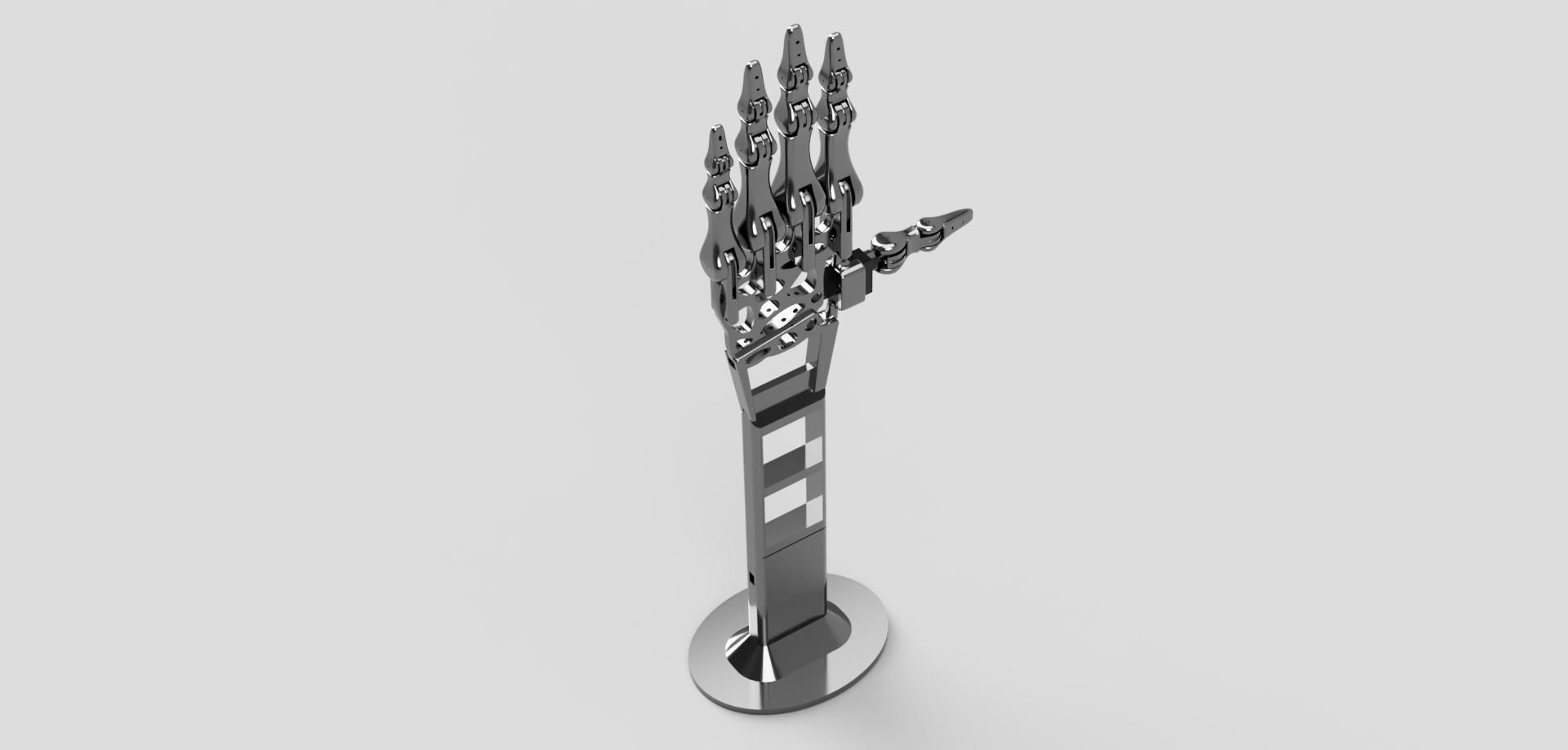 robot hand - bionic hand prosthesis prototype 3D print model_11