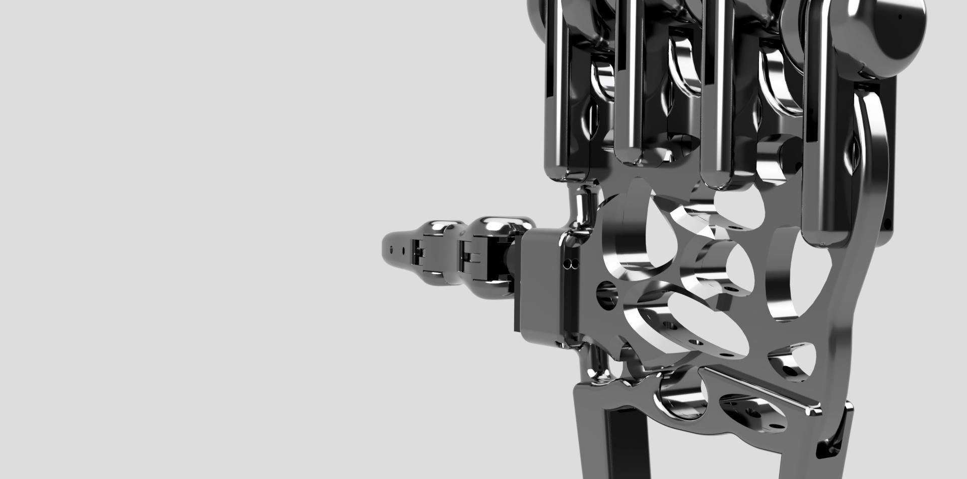 robot hand - bionic hand prosthesis prototype 3D print model_6