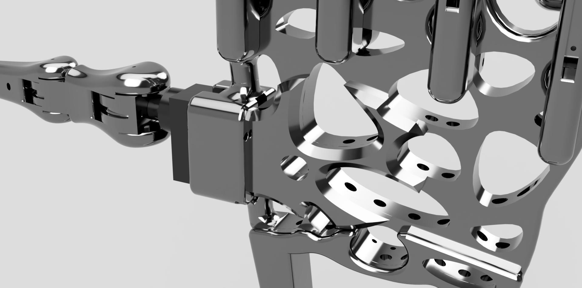 robot hand - bionic hand prosthesis prototype 3D print model_10