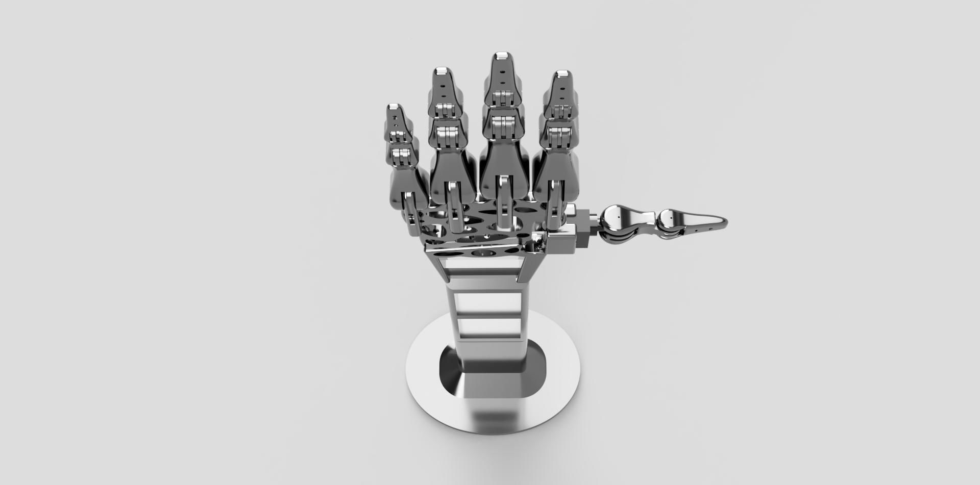 robot hand - bionic hand prosthesis prototype 3D print model_13