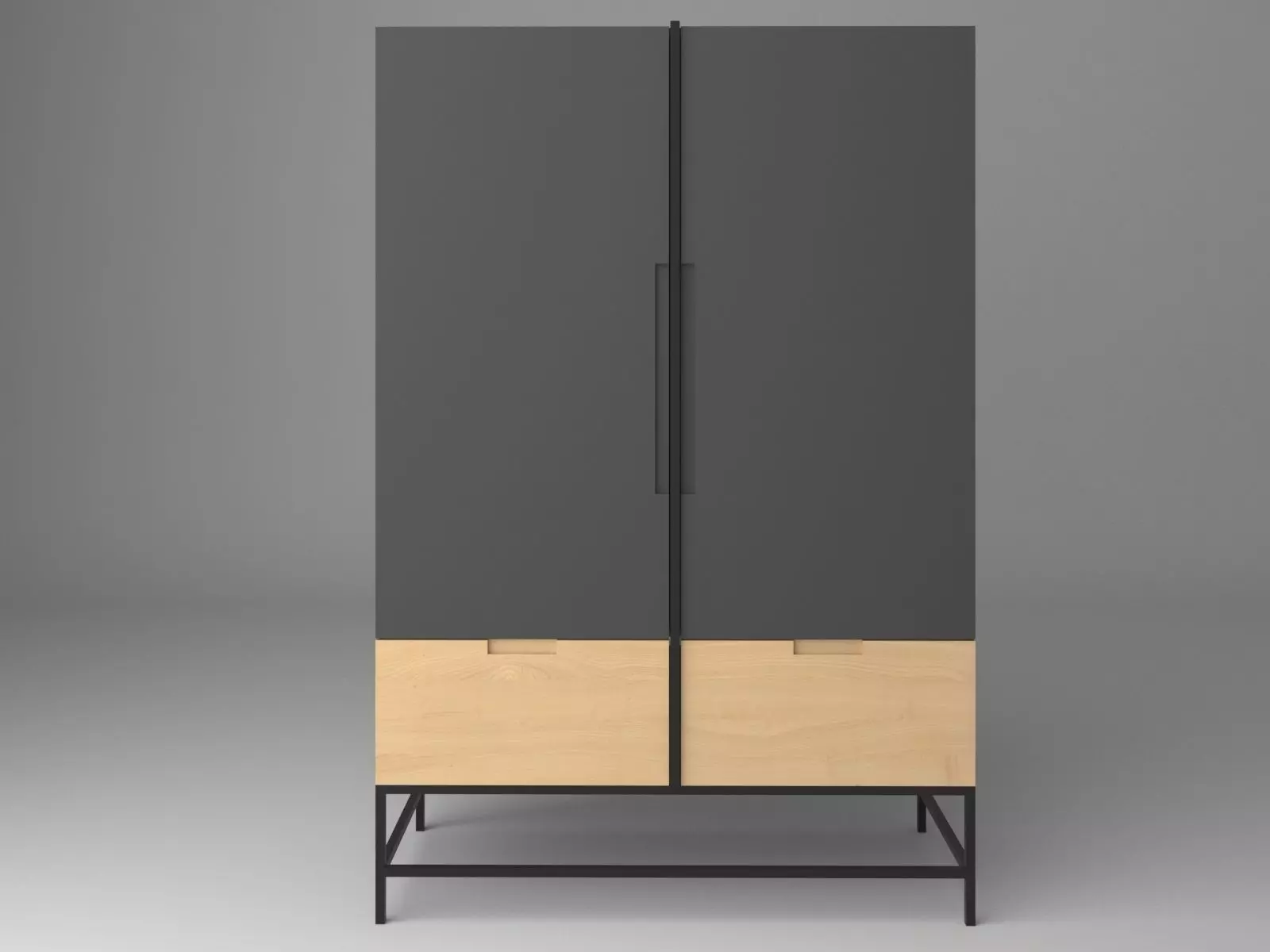  MODERN MINIMAL WARDROBE 3D model_0