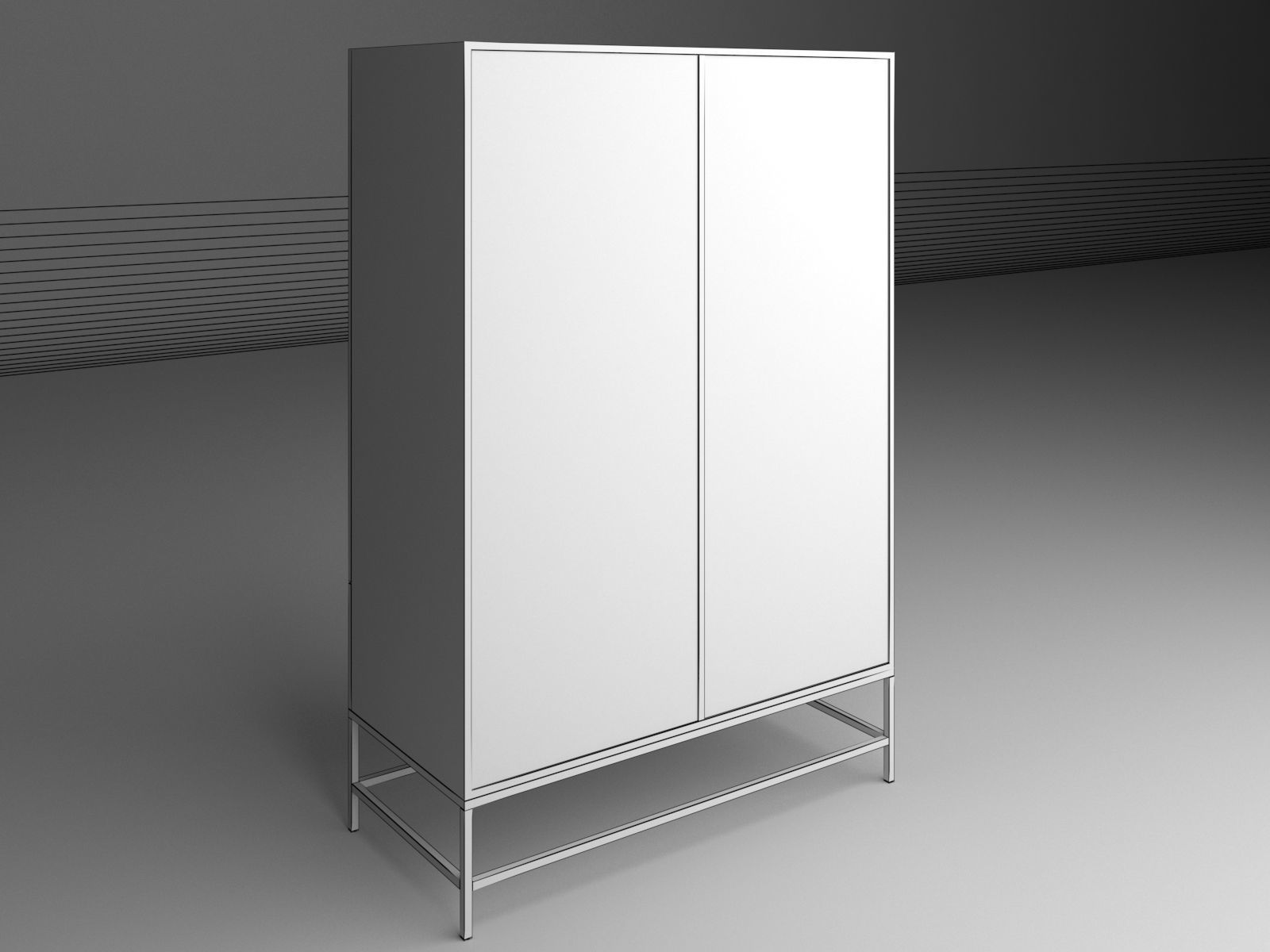  MODERN MINIMAL WARDROBE 3D model_9