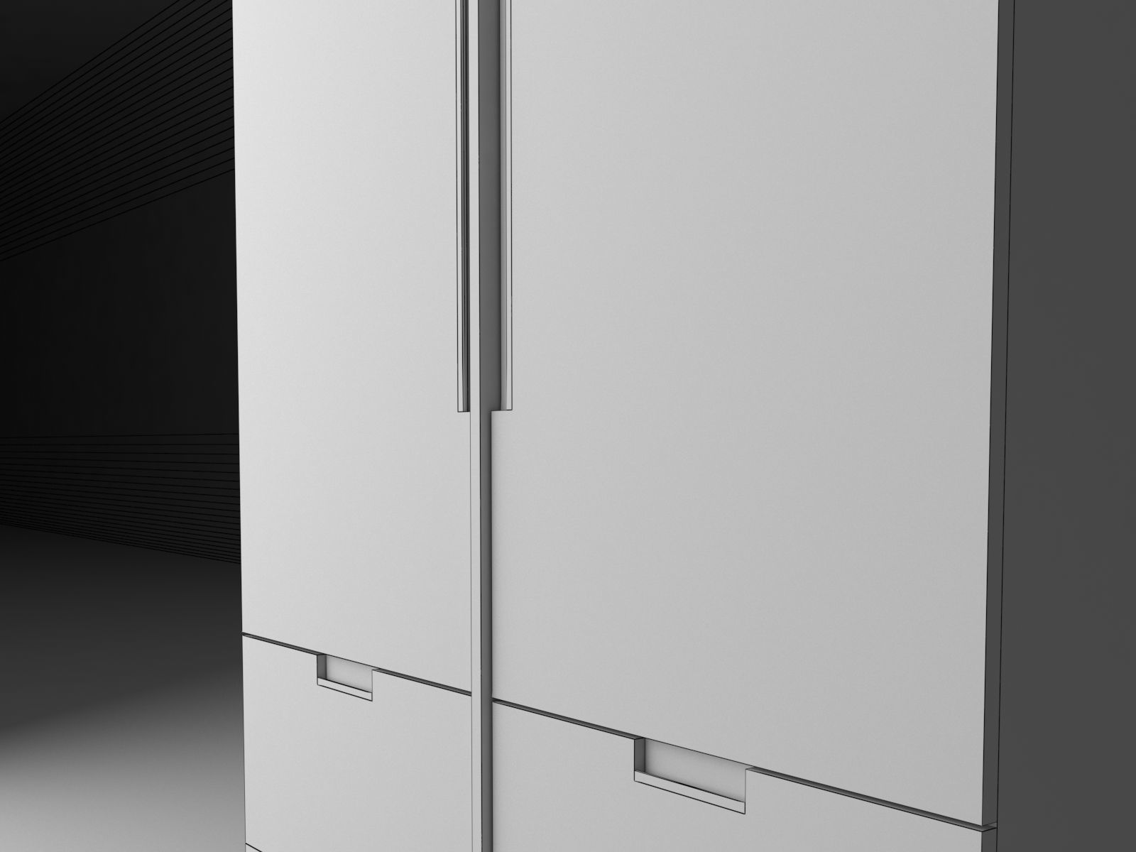  MODERN MINIMAL WARDROBE 3D model_8