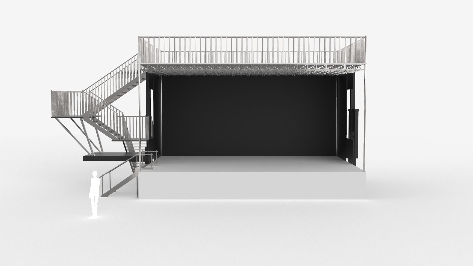 Stage Line PROMOBILE - With front extension 3D model_3