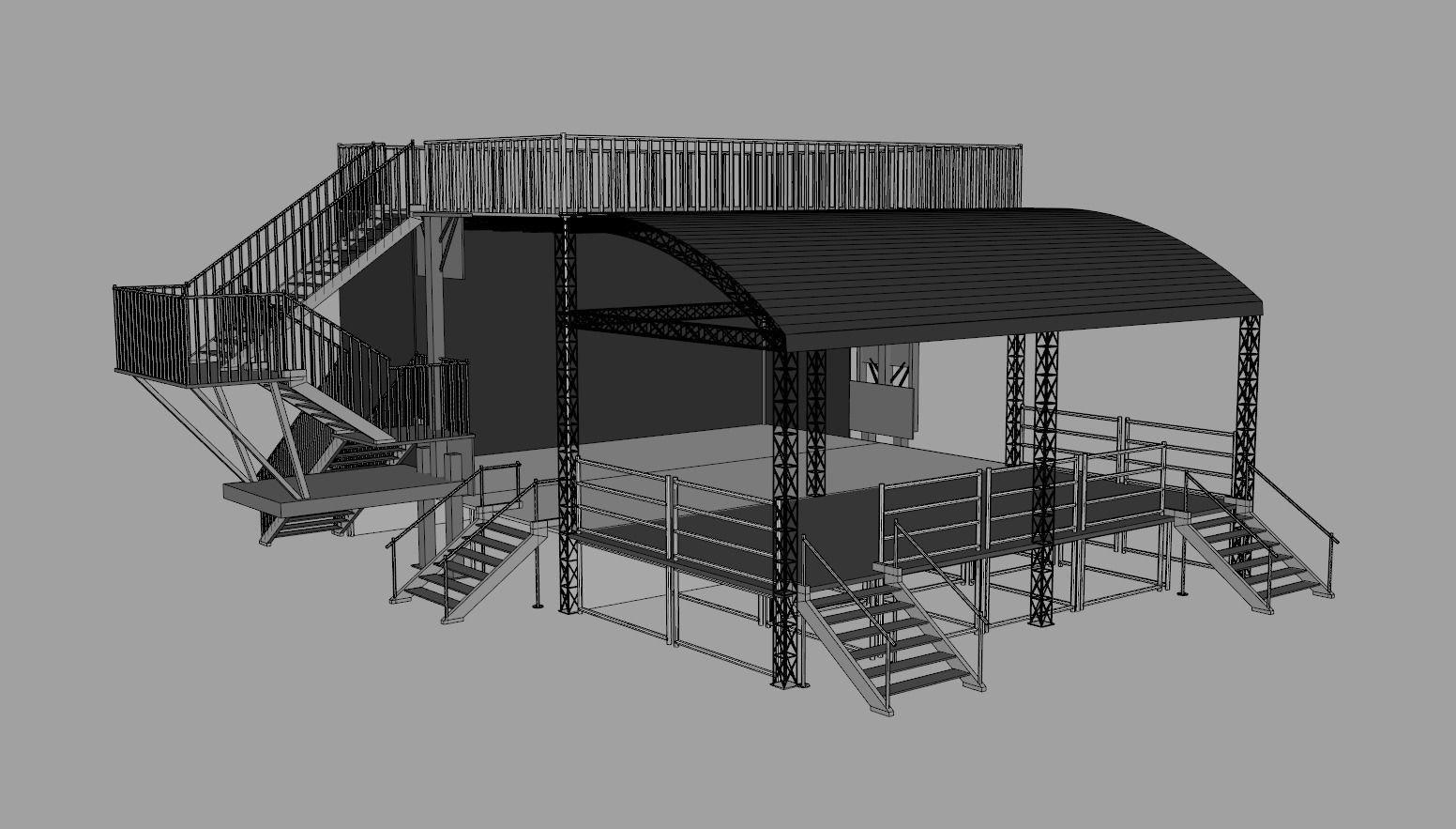 Stage Line PROMOBILE - With front extension 3D model_9