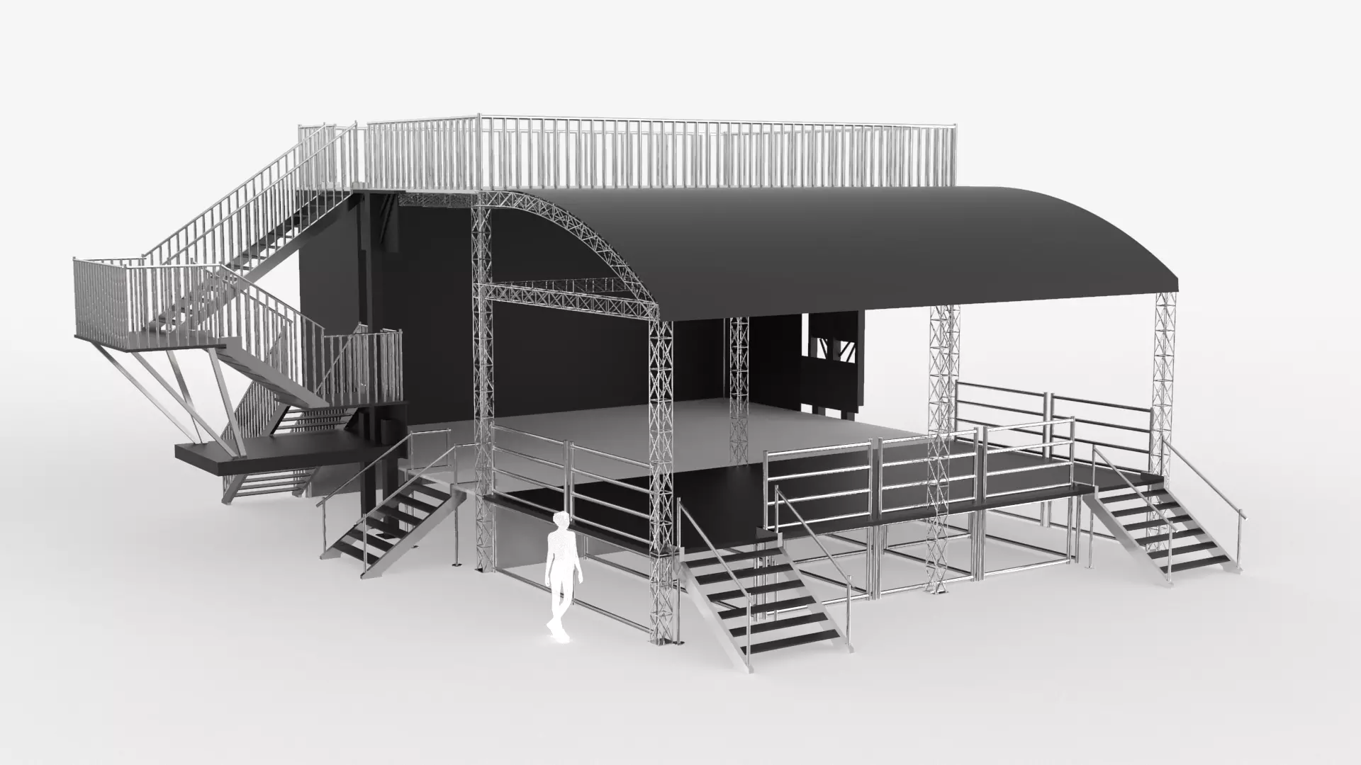 Stage Line PROMOBILE - With front extension 3D model_0