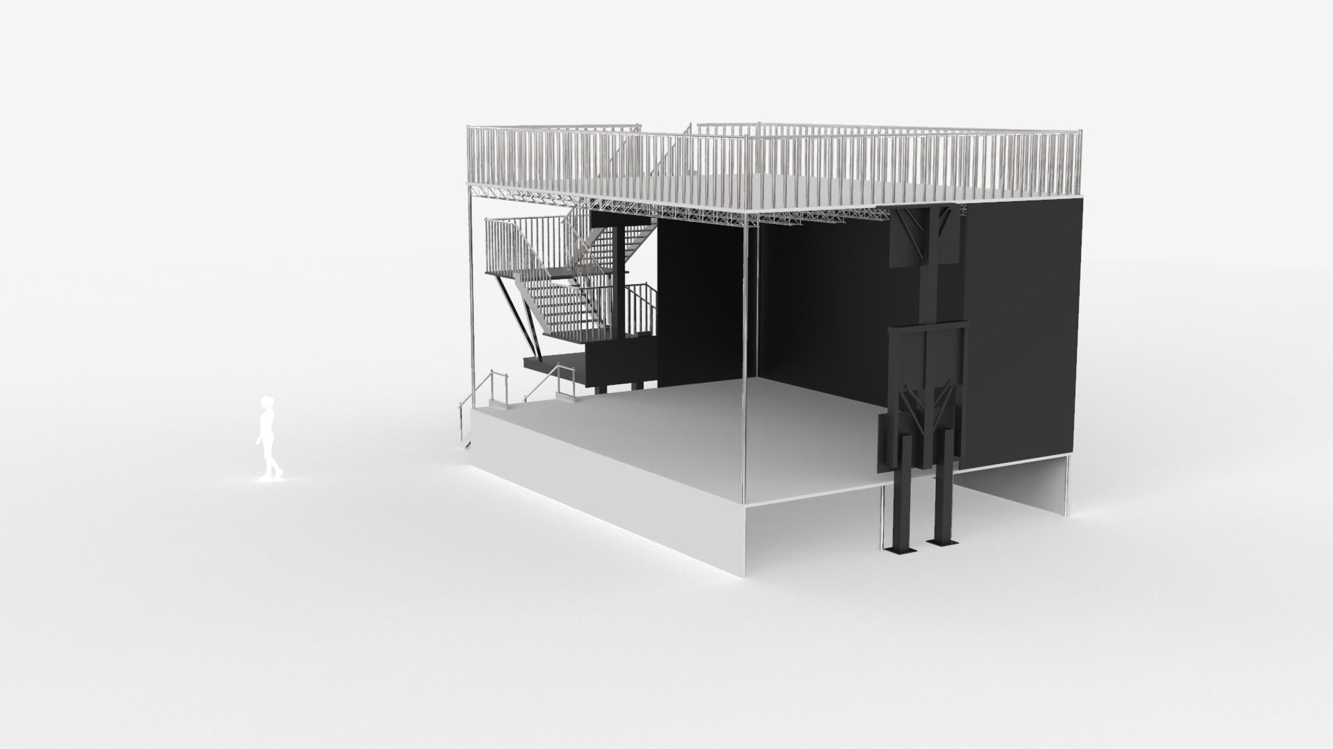 Stage Line PROMOBILE - With front extension 3D model_5