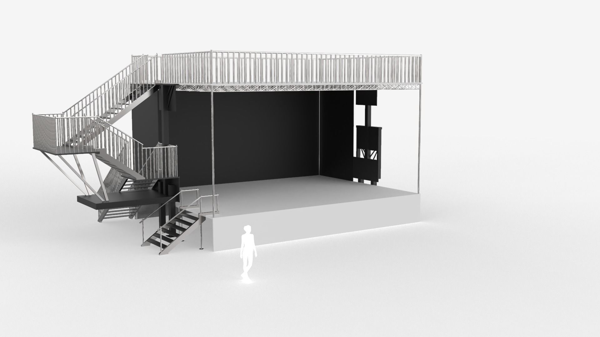 Stage Line PROMOBILE - With front extension 3D model_1