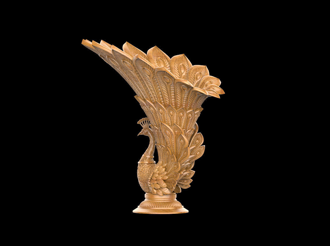 peacock 3D print model_9