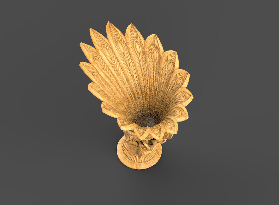 peacock 3D print model_11