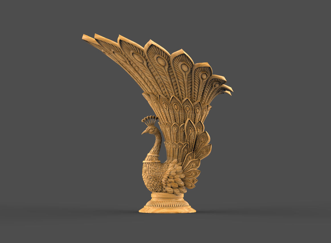 peacock 3D print model_7