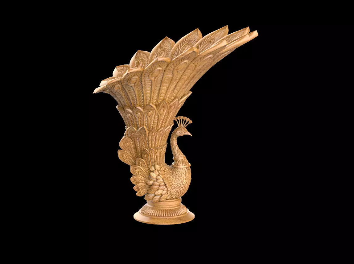 peacock 3D print model_0