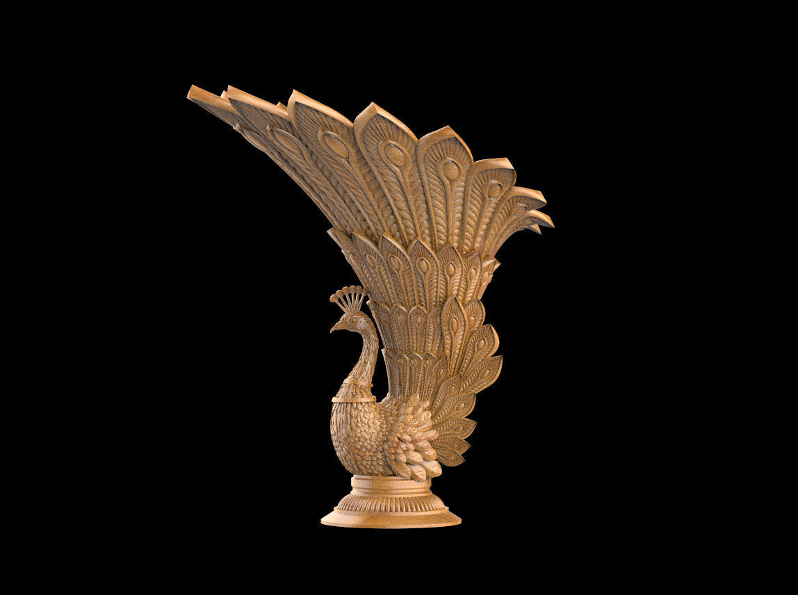 peacock 3D print model_5