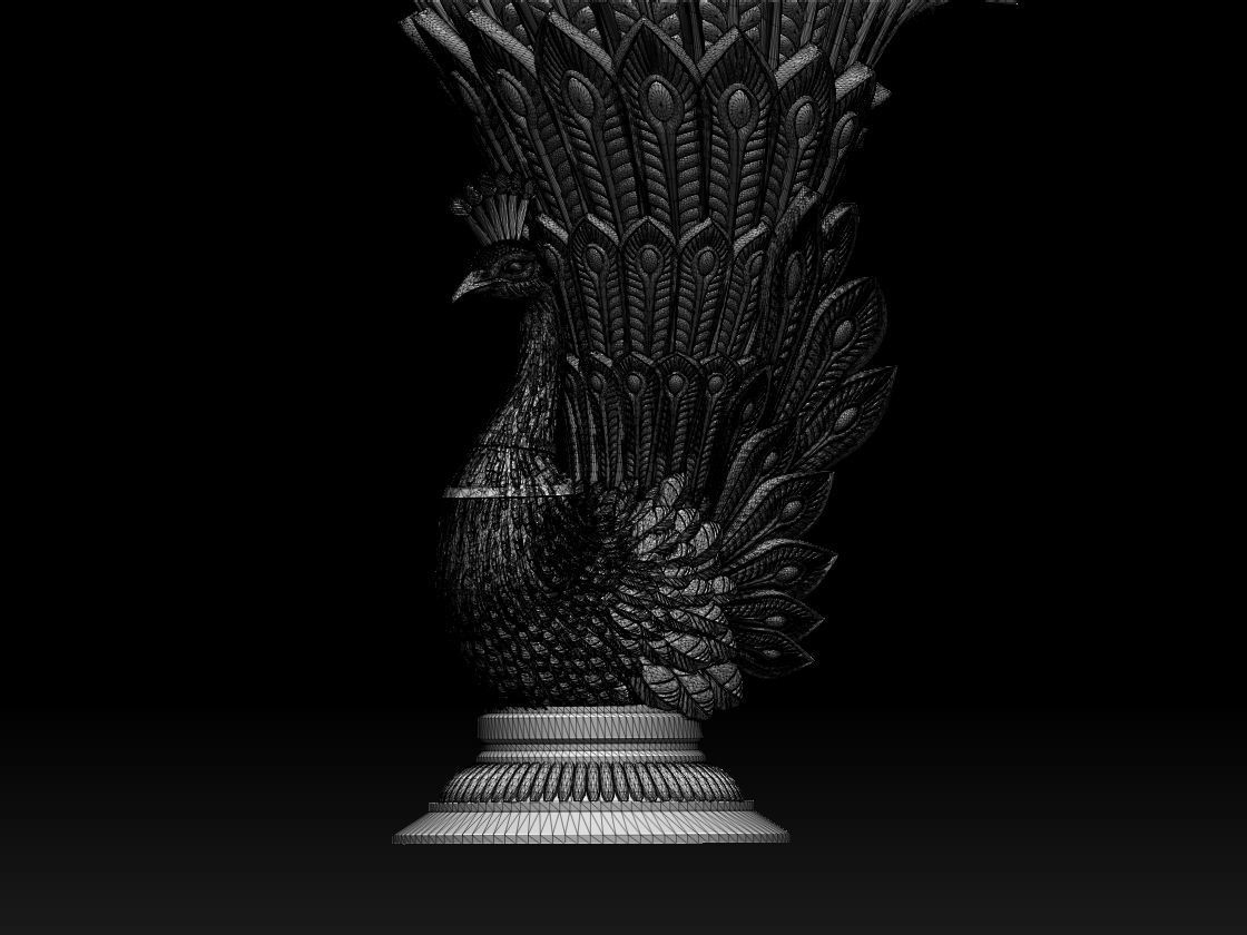 peacock 3D print model_8
