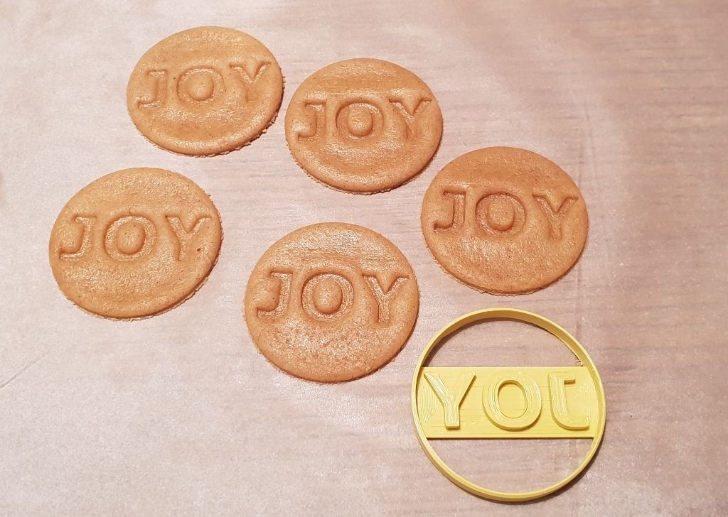 Christmas Cookie Cutter Set 4 Pieces  Joy  Hope  Peace  Believe 3D print model_2
