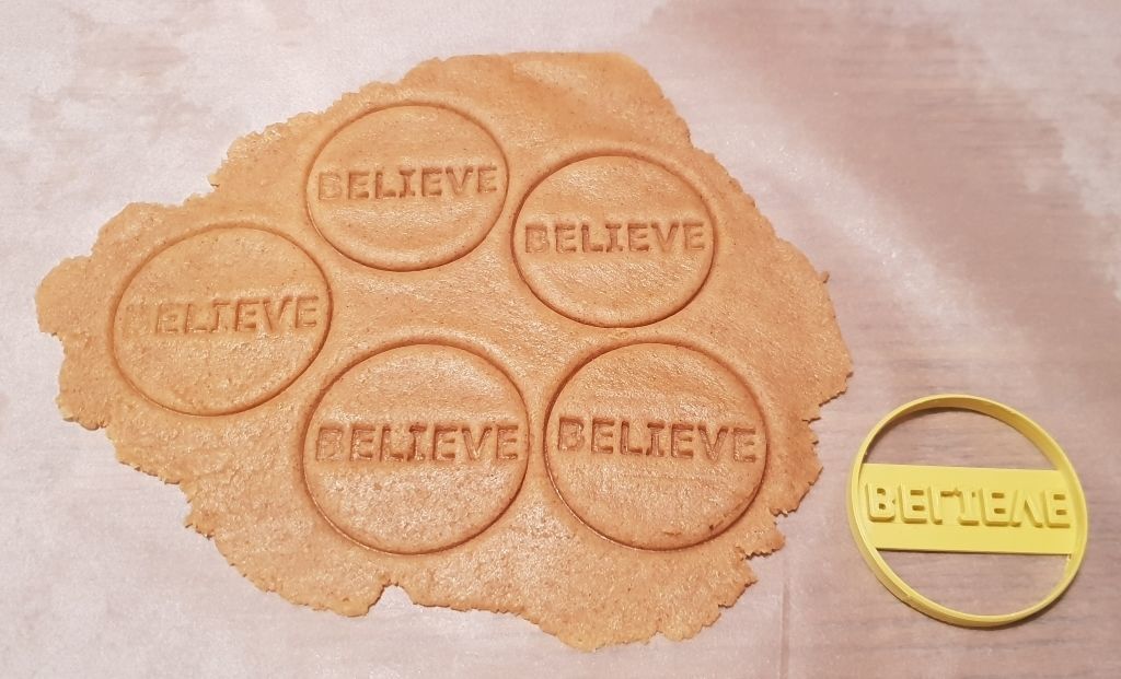 Christmas Cookie Cutter Set 4 Pieces  Joy  Hope  Peace  Believe 3D print model_7