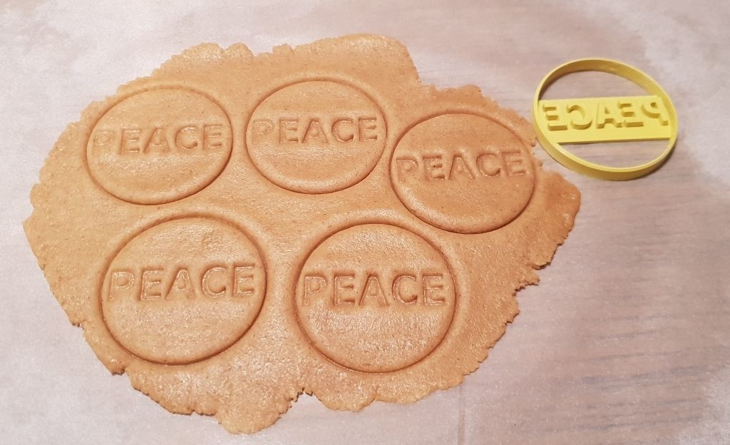 Christmas Cookie Cutter Set 4 Pieces  Joy  Hope  Peace  Believe 3D print model_5