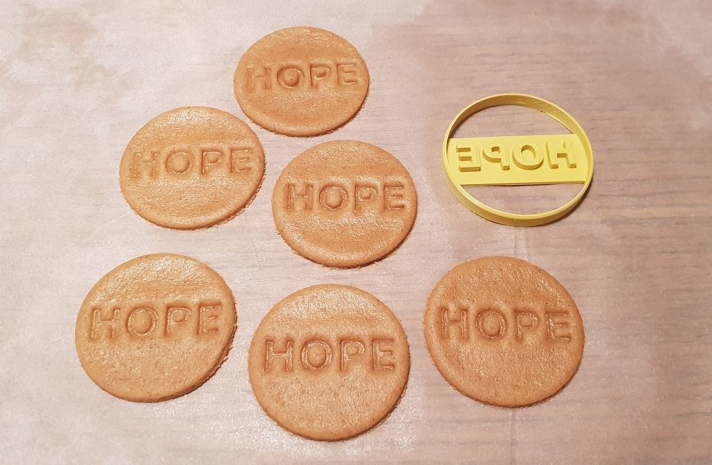 Christmas Cookie Cutter Set 4 Pieces  Joy  Hope  Peace  Believe 3D print model_4