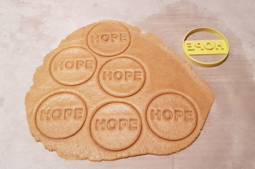 Christmas Cookie Cutter Set 4 Pieces  Joy  Hope  Peace  Believe 3D print model_3